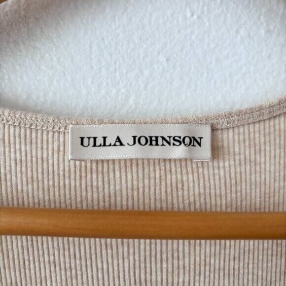 Ulla Johnson Hope Rib Knit Tiered Midi Dress - Picture 8 of 8